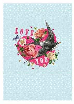 Paperclip | Liefdeskaart | Bloemen