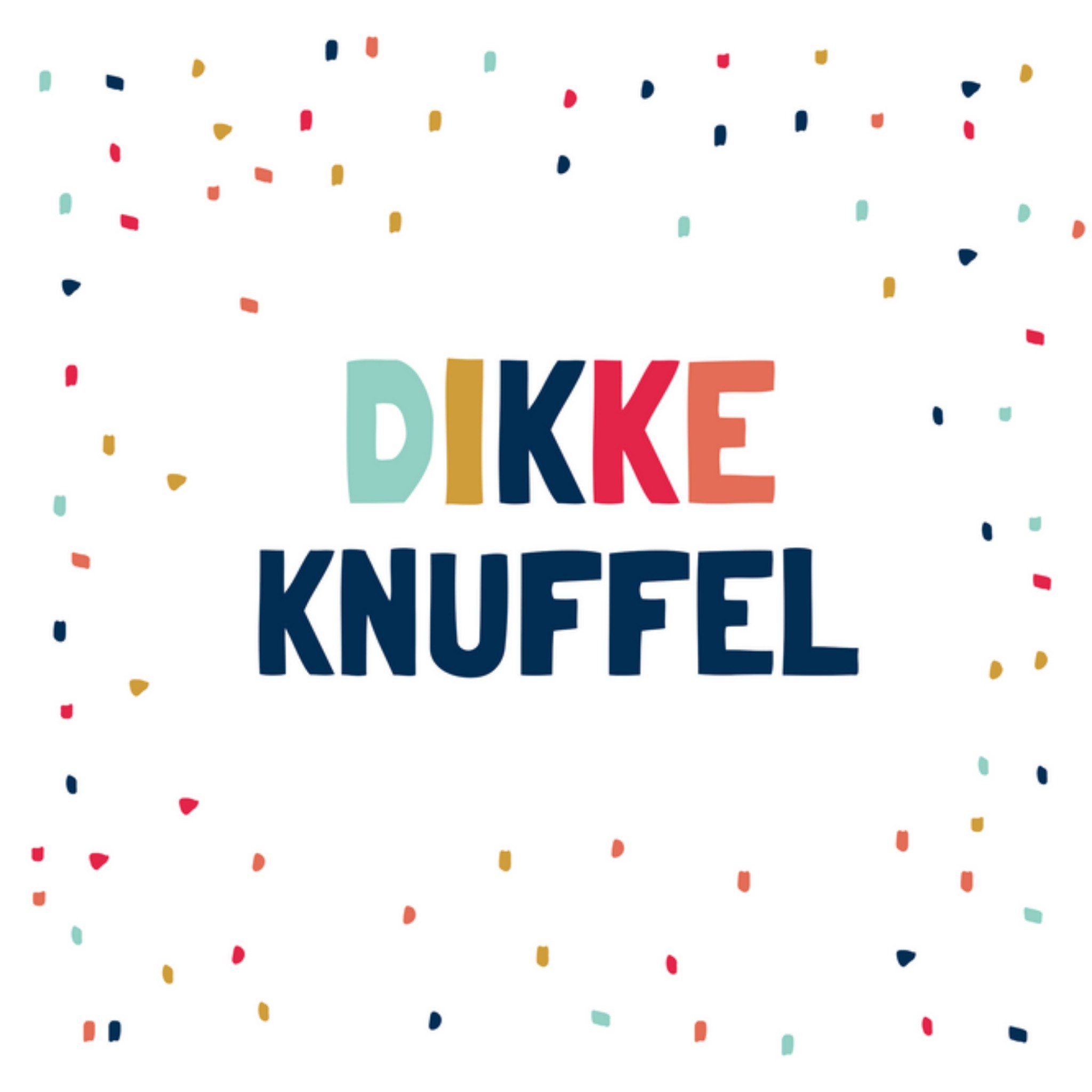 Stichting Jarige Job - Verjaardagskaart - Dikke knuffel - Confetti