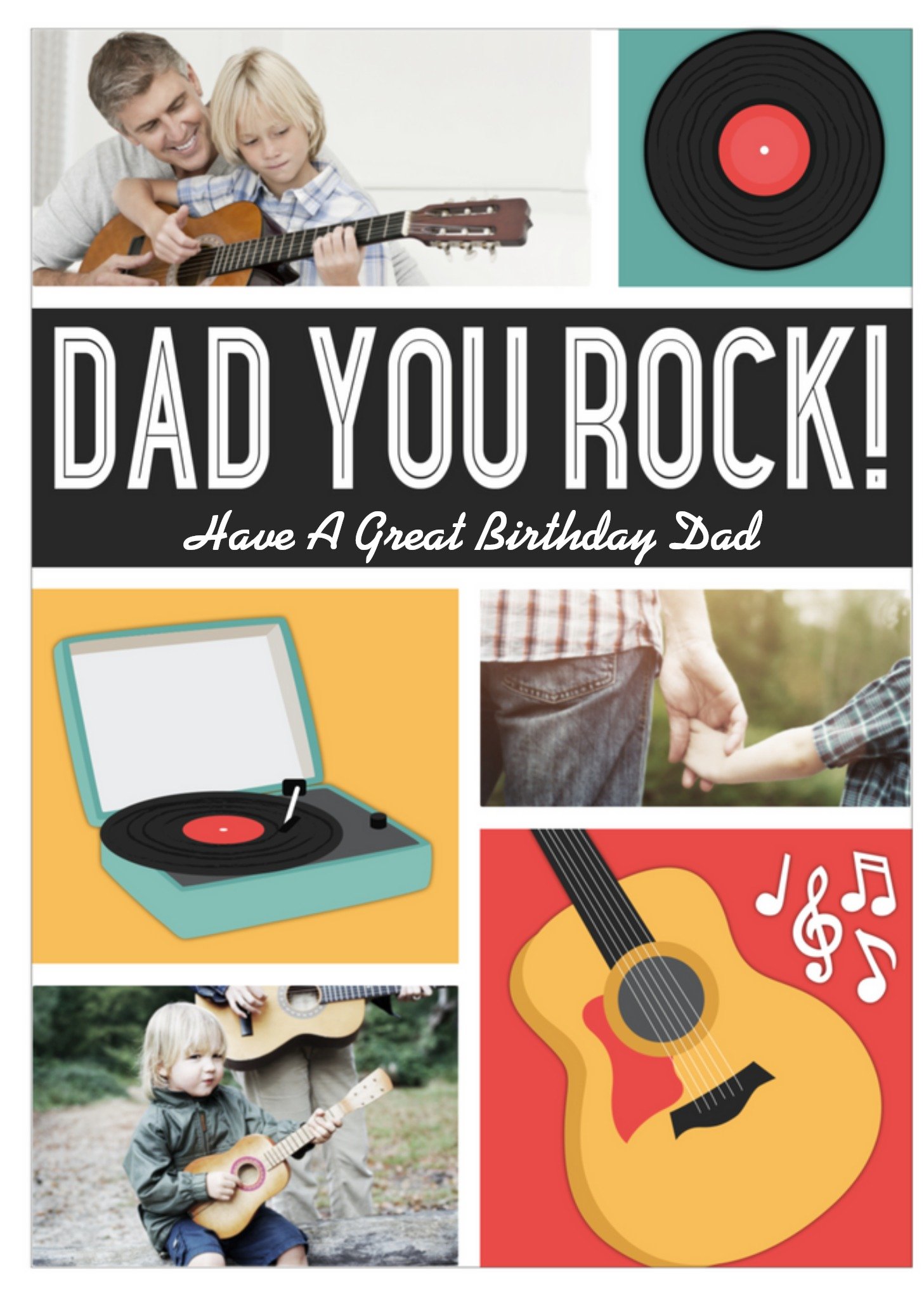 Verjaardagskaart - fotokaart you rock