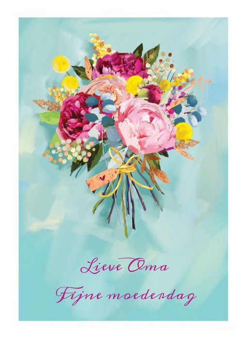 Ling Design | Moederdagkaart | bloemen | oma