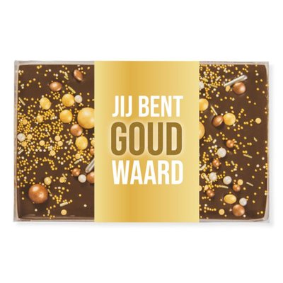Veel Liefs | Choco Bar | Goud Waard | 225g
