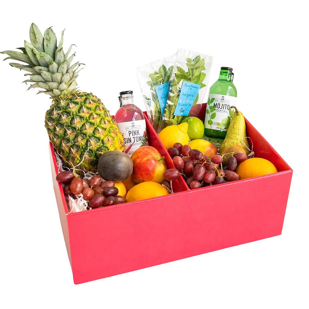 Fruitmand - Mocktails - met garnering
