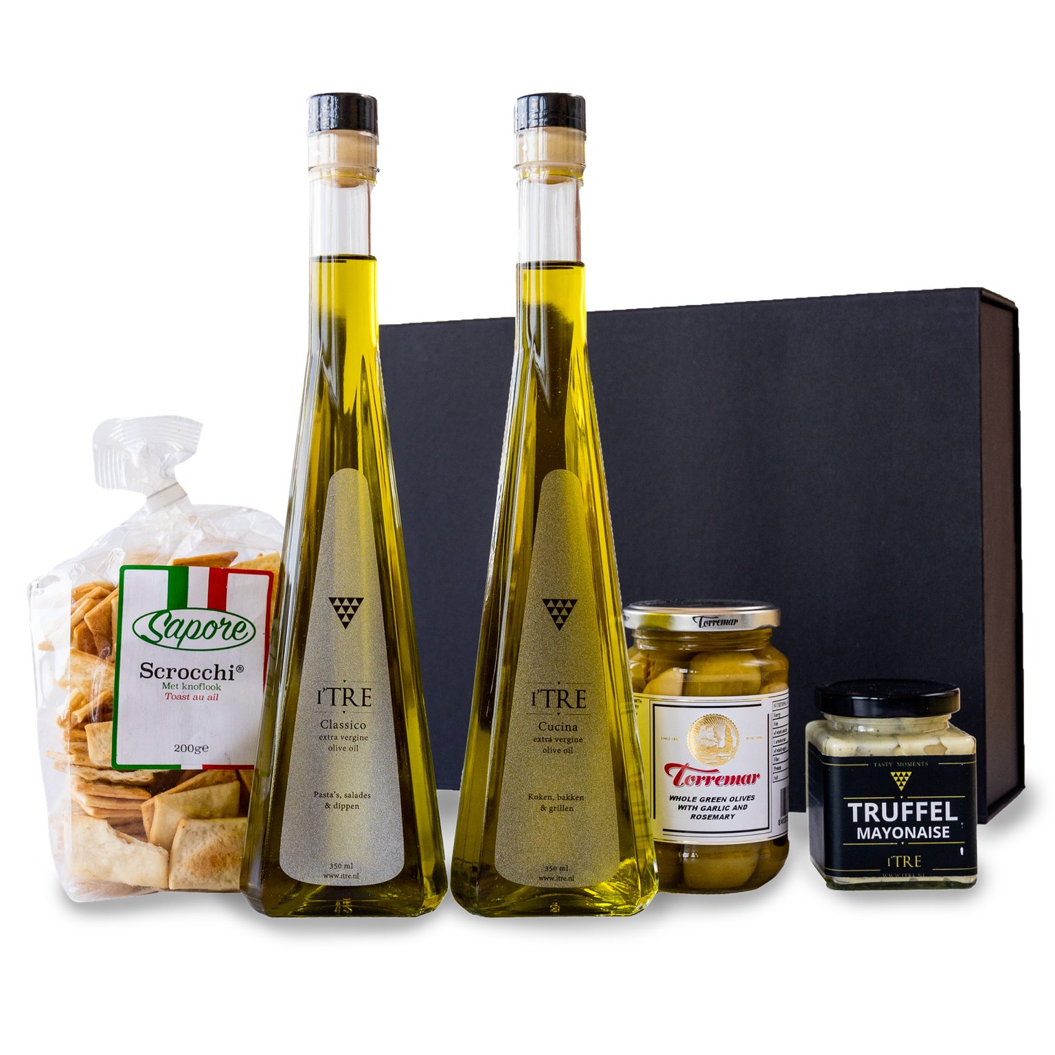 Cadeaupakket - Olijfolie en Delicatessen