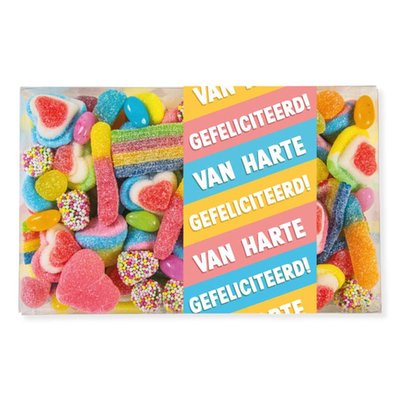 Veel Liefs | Snoepdoos Gefeliciteerd | 325g