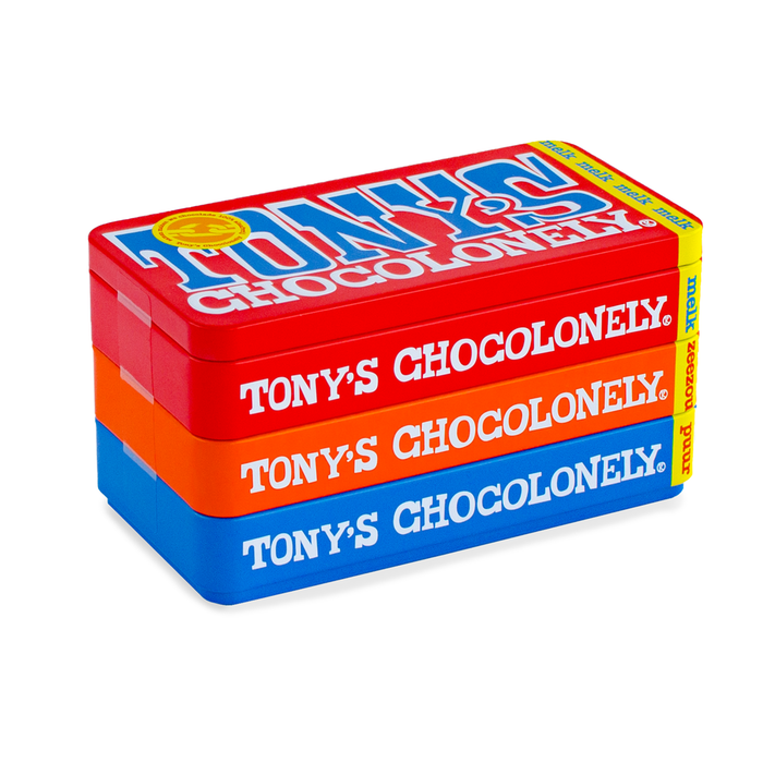 Tony's Chocolonely | Stapelblik | 3 repen | 540g