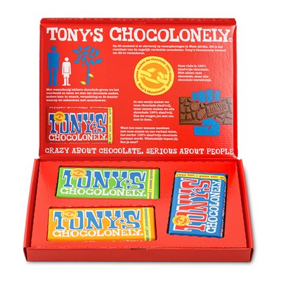 Tony’s Chocolonely | Giftbox Vegan| 2 repen | 360g