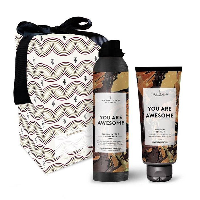 The Gift Label Gift Box Men - You Are Awesome 