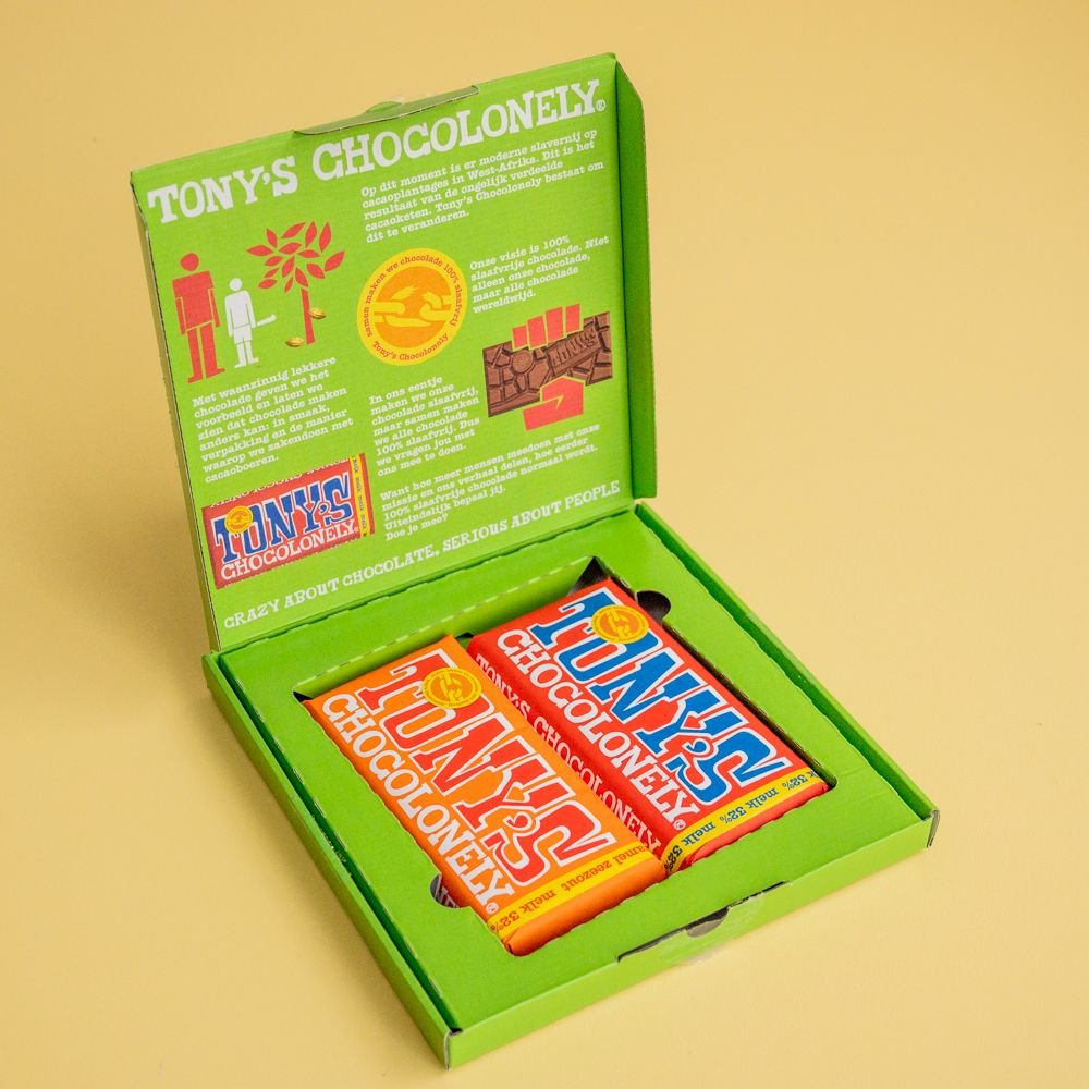 Tony's Chocolonely - Giftbox Get well zoen - 2 repen